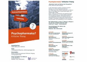 Psychopharmaka? - Kritischer Trialog - Termine ab Januar 2019 mit aktualisierten Terminen